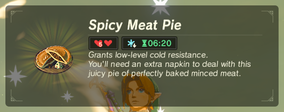 Spicy Meat Pie - BotW