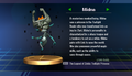 Midna trophy with text from Super Smash Bros. Brawl