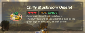 Chilly Mushroom Omelet