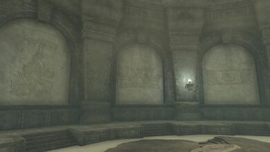 The Geoglyphs on the wall in the back room of the Forgotten Temple