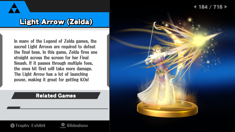 File:Light Arrow (Zelda) - SSBWiiU Trophy with EU-AUS text.png