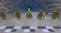 Goron Link lining up to the starting position