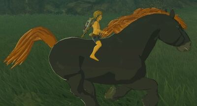 Link riding the Giant Horse
