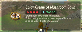 Spicy Cream of Mushroom Soup