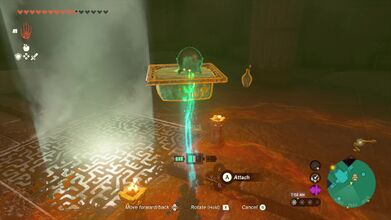 Attach a mirror to one of the Hover Stones