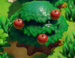 A tree containing red apples in Link's Awakening
