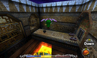 Stray Fairy #6b - Float over to the other side of the room using Deku Link to reach the treasure chest.