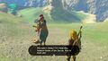 Link talking to Calisa in Tears of the Kingdom