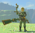 Link wielding a Soldier III Blade