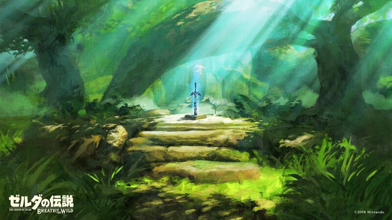 File:BOTW Master Sword happybirthday Zelda - BotW art.jpg