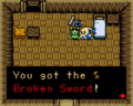 Link receiving the Broken Sword