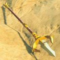 Breath of the Wild Hyrule Compendium picture of a Gerudo Spear.