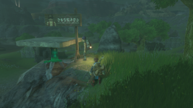 Location - Exchange Ruins Found just east of the ruins, Link can use a Stake and a Stone Slab to hold up the sign.
