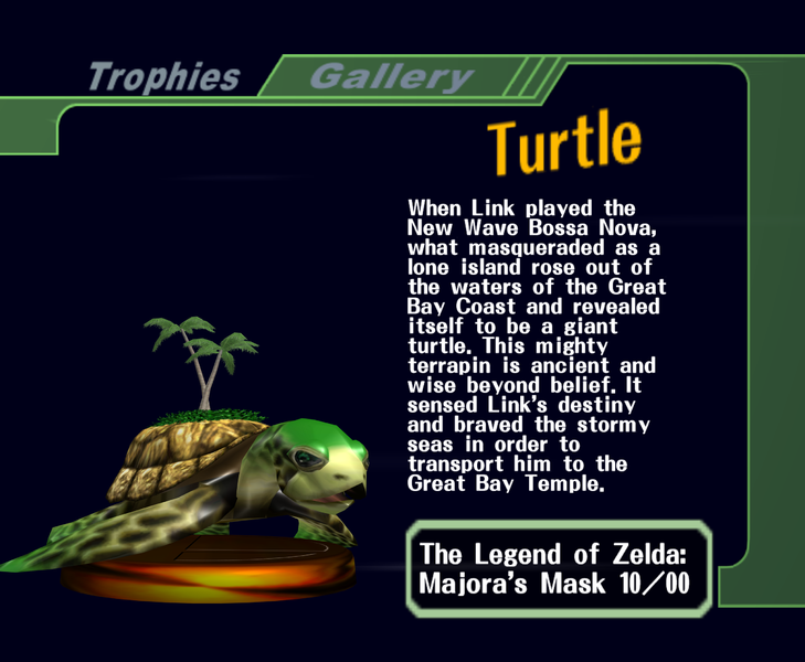 File:Turtle - SSB Melee Trophy 172 with text.png