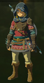 Wearing the Hylian Set from Breath of the Wild