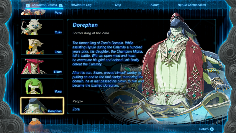 File:Dorephan Former King of the Zora - TotK Character Profile.png