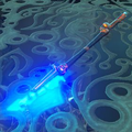 Breath of the Wild Hyrule Compendium picture of a Guardian Spear.
