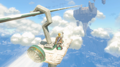 Location - South Hebra Sky Archipelago Glide to the southeast from the Rospro Pass Skyview Tower to get to the lower island. Then use a Board, Hook, and Fan on the rail to get up to the upper island. The chest is in the middle of the island.