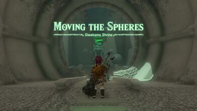 The shrine is titled Moving the Spheres