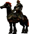 Ganondorf riding his horse