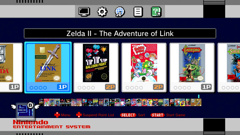 File:NES Classic Mini menu - The Adventure of Link.png