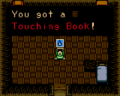 Link collecting the Touching Book inside Dekadin's House