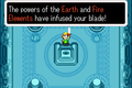 Obtaining the White Sword infused with two elements in The Minish Cap