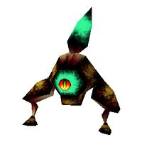 The Gohma Larva from the Great Deku Tree in Ocarina of Time.