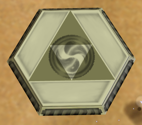 Spirit Medallion pedestal, located in the Desert Colossus and tied to the Spirit Temple. Warped to using the Requiem of Spirit. Warping to this pedestal is the only unglitched way to access the Spirit Temple as a child.