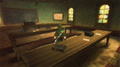 Link inside the Knight Academy's study hall