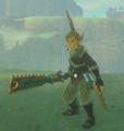 Link wielding a Soldier III Reaper