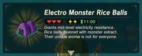 Electro Monster Rice Balls