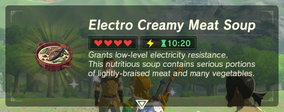 Electro Creamy Meat Soup
