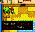 Link obtaining Ricky's Gloves in Oracle of Ages