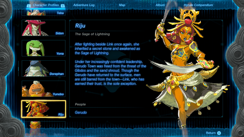 File:Riju The Sage of Lightning - TotK Character Profile.png