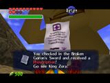 Obtaining the prescription in Ocarina of Time (N64)