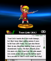 Toon Link (Alt.) trophy from Super Smash Bros. for Nintendo 3DS