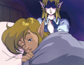 Zelda calling to Link telepathically in his sleep
