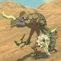 Breath of the Wild Hyrule Compendium picture of the Black Lizalfos.