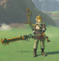 Link wielding a Captain III Blade
