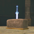 Goddess Sword on a pedestal in Skyward Sword