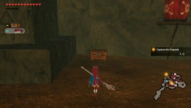 Kakariko KodachiOn the west side of the map in the northeast corner of the room with a Fire Moblin.