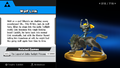 Wolf Link trophy from Super Smash Bros. for Wii U