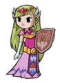 Young Zelda (The Minish Cap): Ups Battering Resistance by 16. Can be used by Link, Zelda, Ganondorf and Toon Link.