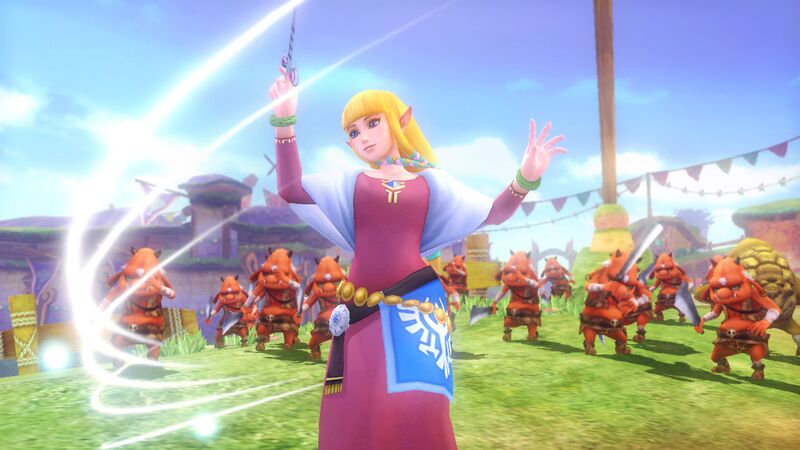 File:Hyrule Warriors Screenshot Zelda Skyward Sword Costume Baton.jpg