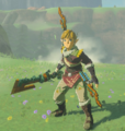 Link wielding a Soldier II Reaper