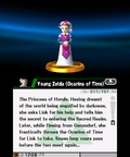"Young Zelda (Ocarina of Time)" trophy from Super Smash Bros. for Nintendo 3DS