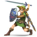Artwork of Link wearing the Tunic of the Wild in Super Smash Bros. Ultimate