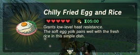 Chilly Fried Egg and Rice