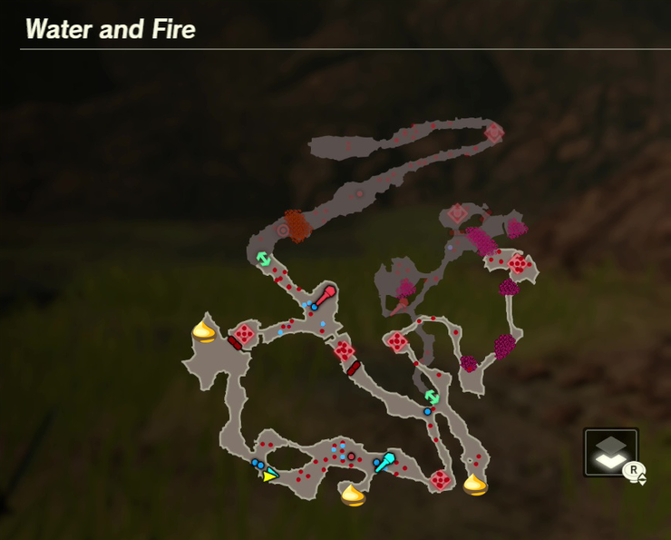 There are 3 Koroks found in Water and Fire